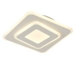 Plafón EROS, Blanco Cuadrado de 27w LED luz neutra 4k, 55927BL LUMSEVI.  STOCK DISPONIBLE EN TIENDA