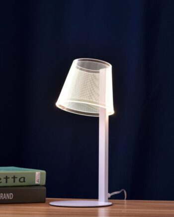 Lámpara sobremesa BILBO blanco  5w Led, luz neutra 4k Acontract-Luz. STOCK DISPONIBLE EN TIENDA