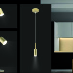 MOON: foco orientable para gu10 oro mate Ajp.  STOCK DISPONIBLE EN TIENDA