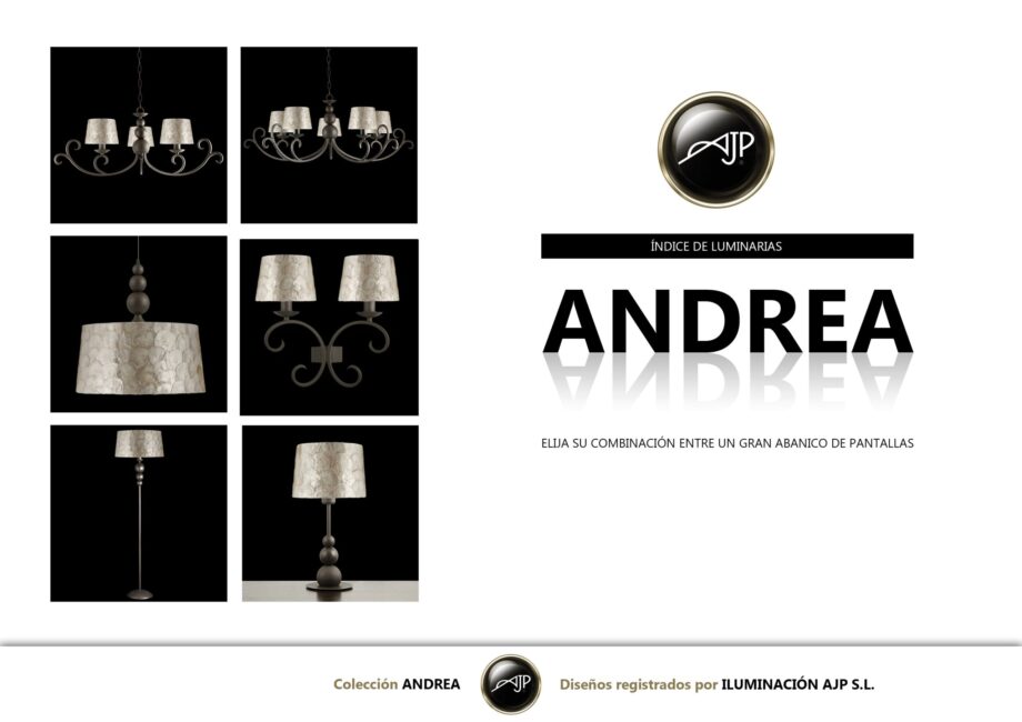 ANDREA: Enfilaje para pantalla marrón texturado sin pantalla Ajp, para E27. STOCK DISPONIBLE EN TIENDA