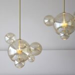 BURBUJA - Lámpara de techo de cristal Cristal LED 14W Vp Interiorismo.
