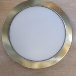 Downlight MONET LED 18W redondo blanco, con Luz 4000k perfil bronce. DISPONIBLE EN TIENDA