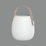 TAKE ME: Sobremesa blanca táctil con Bluetooth y RGB, exterior 3w recargable. 8172 Acb Iluminación