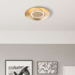 Plafón TABEA aplique luz indirecta en Pan de Oro 12W de luz cálida Globo Lighting