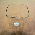 Tulipa exterior ECLIPSE: Cristal transparente cilindro cuadrado,  Schuller 506514R02. STOCK DISPONIBLE EN TIENDA