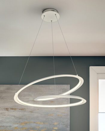Lámpara LOOPING blanca diseño con 36W Led