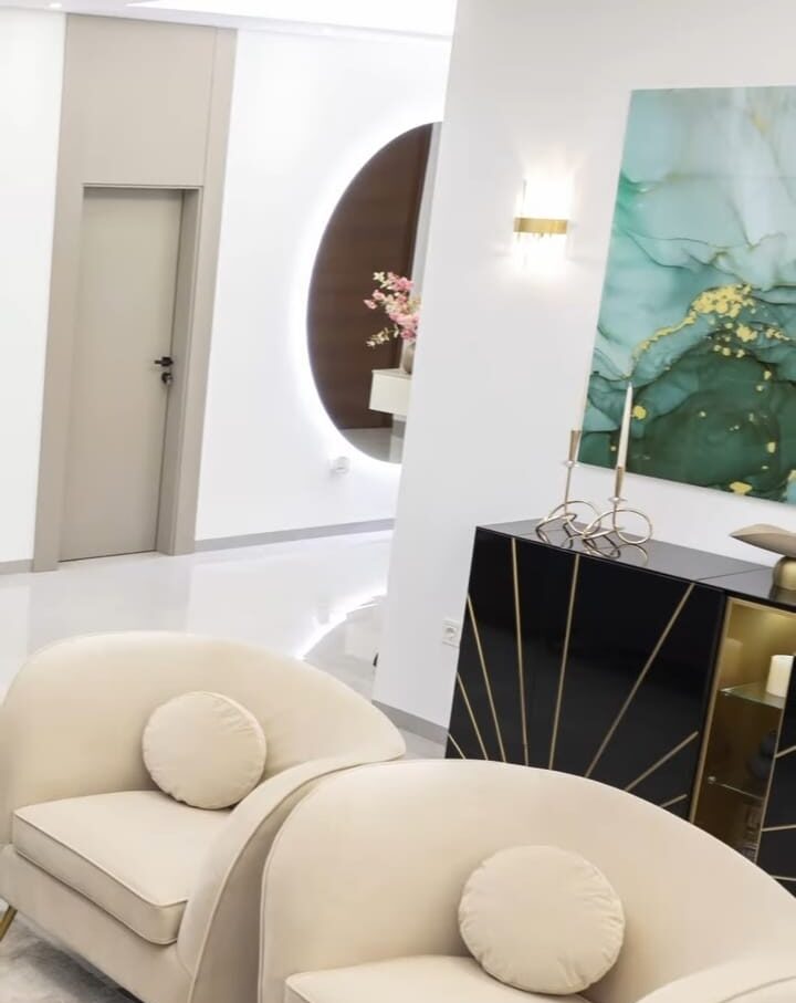 GRACE - Aplique de pared Oro y cristal diseño con 2 bombillas G9 Led Schuller