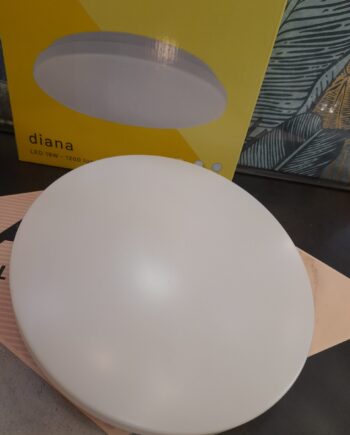 DIANA: Plafón opal blanco 3 en 1, con 18w Led ( selector de luz cálida, neutro o frío), 3809/33 Acb Iluminación. 33cm apto exterior Ip44. STOCK DISPONIBLE EN TIENDA