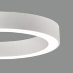 ALISO: Plafón circular blanco con 40w Led luz cálida 2,7 - 3k,  P3742071B Acb Iluminación. 47cm
