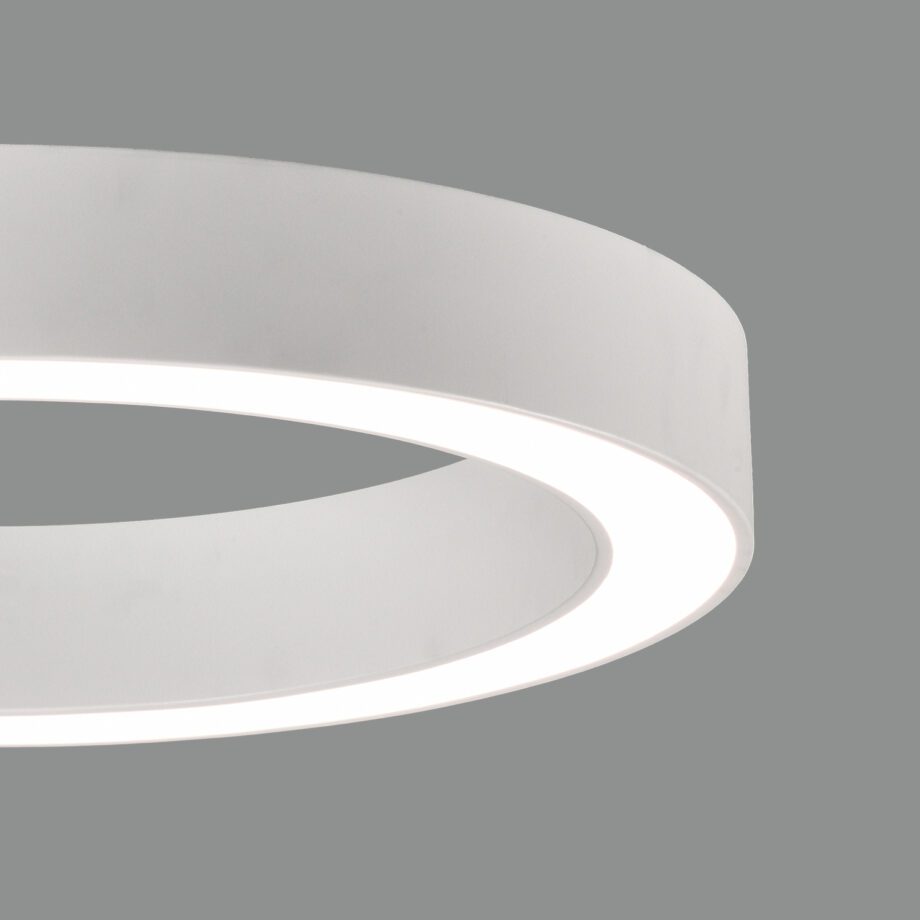 ALISO: Plafón circular blanco con 55w Led luz cálida 2,7 - 3k,  P3742171B Acb Iluminación. 60cm