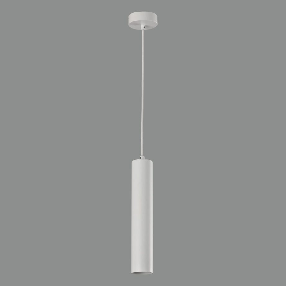 ZOOM: Colgante individual blanco texturado para bombilla gu10 C37640b Acb iluminación. 5,6cm