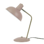 HOOD: Flexo retro rosa y dorado, Present Time para bombilla E14. STOCK DISPONIBLE EN TIENDA