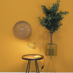 HOOD: Flexo retro rosa y dorado, Present Time para bombilla E14. STOCK DISPONIBLE EN TIENDA