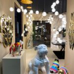 Figura ROCKY perro pitbull negro mediado con colores Schuller