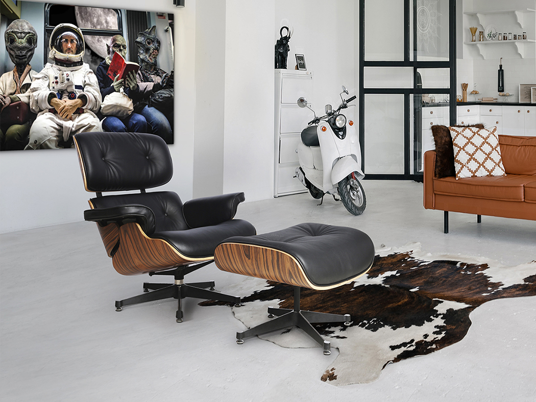 comunidad Necesito barricada EAMES: Sillón Chaise con reposapiés, palisandro y tapizado en piel negra con patas de aulinio acabado en negro. Schuller 448370 - Electricidad Aranda - Lámparas en Almería comunidad Necesito barricada EAMES: Sillón Chaise con reposapiés, palisandro y tapizado en piel negra con patas de aulinio acabado en negro. Schuller 448370 - Electricidad Aranda - Lámparas en Almería