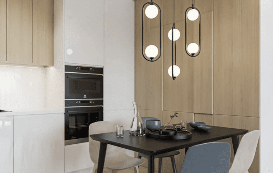 OVI: Colgante oval gris, con dos tulipas de cristal para bombillas Led en g9, Anperbar. Con 250cm cable transparente. STOCK DISPONIBLE EN TIENDA