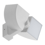 ZENIT: Aplique de exterior Blanco, articulado y orientable con 8w Led en luz neutra 4k,  Acontract. IP44.