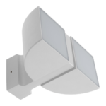 ZENIT: Aplique de exterior Blanco, articulado y orientable con 8w Led en luz neutra 4k,  Acontract. IP44.