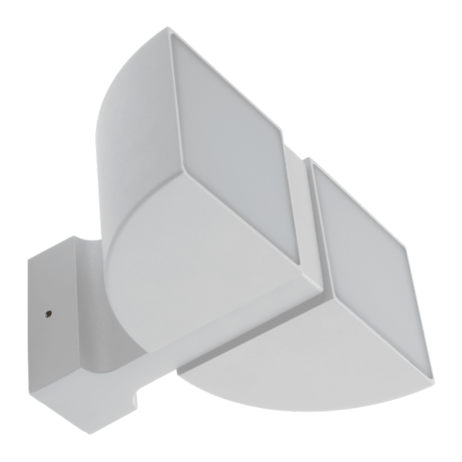 ZENIT: Aplique de exterior Blanco, articulado y orientable con 8w Led en luz neutra 4k,  Acontract. IP44.