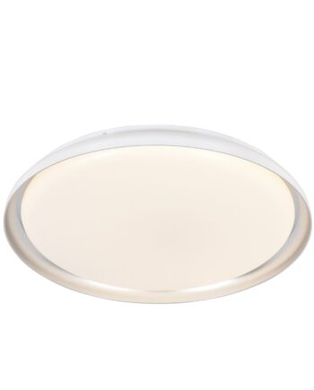 AMSTERDAM: Plafón 66W LED redondo blanco con perfil interno plata con mando a distancia 3k 4k 6k, 50cm, Jueric 10389. STOCK DISPONIBLE EN TIENDA