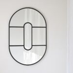 Espejo OVAL 2 decorativo con diseño negro ovalado VP Interiorismo