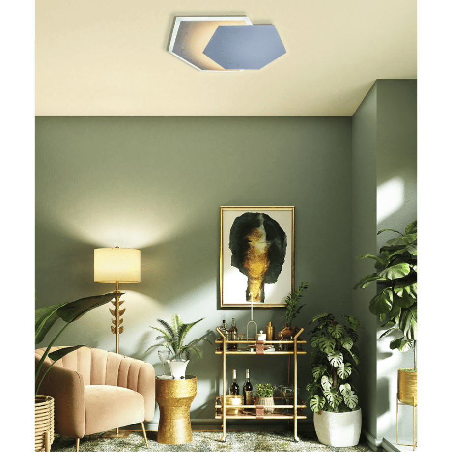 Plafón JUNO apto como aplique 58W Led diseño luz indirecta Acontract
