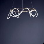 NEONIKA: Lampara redonda aro con 80W Led luz cálida goma flexible, MIMAX, 85 cm diámetro. STOCK EN TIENDA