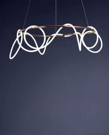 NEONIKA: Lampara redonda aro con 80W Led luz cálida goma flexible, MIMAX, 85 cm diámetro. STOCK EN TIENDA