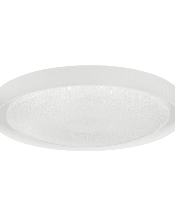 Plafón Led AURORA con perfil blanco de 24w difusor efecto cristal con luz neutra