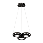 DISCO 3: Lámpara negro grafito de 24w en luz neutra 4k, 101/3C Acontract-Luz. 30 x 120cm.