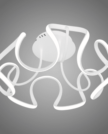 ISLANDIA: Plafón diseño fluido blanco 67w luz neutra 4k, Acontract-Luz. 58 x 31cm.