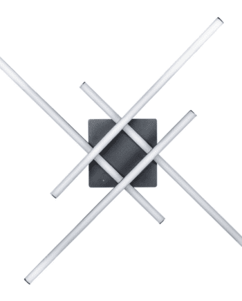 Plafón LINEAS aplique de pared negro de 37w en luz neutra Acontract-Luz
