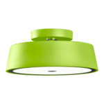 MONTECARLO: Plafón verde de 30w en luz neutra 4k, 301P-V Acontract-Luz. 40 x 15,5cm.