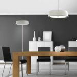 MONTECARLO: Lámpara colgante plafón blanco de 30w en luz neutra 4k, 301T-B Acontract-Luz. 40 x 15,5cm hasta 125cm altura.