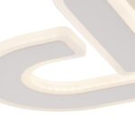 VEGA: Plafón diseño trenzado 72w Led en luz neutra 4k, Acontract-Luz. 50 x 50cm.