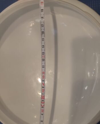 Cristal de repuesto para ventilador con boca de 21cm a giro.