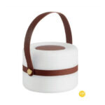 VILMA: Sobremesa blanca táctil exterior 0,6W Led luz cálida y RGB,  recargable USB. 5-8843 Mdc. STOCK DISPONIBLE EN TIENDA