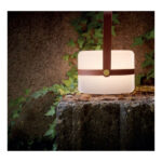 VILMA: Sobremesa blanca táctil exterior 0,6W Led luz cálida y RGB,  recargable USB. 5-8843 Mdc. STOCK DISPONIBLE EN TIENDA