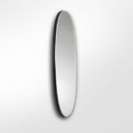 Espejo oval negro con marco para vestidor ARIES Schuller