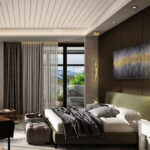 Colgante individual TWIST Oro cepillado con 11W Led con 160cm altura