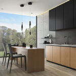 Colgante individual TWIST Negro mate con 11W Led y 160cm altura