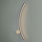 SMILE: Aplique de pared / Plafón Negro y oro,  8W LED luz cálida 3k, 522744 Schuller. 58cm. STOCK DISPONIBLE EN TIENDA