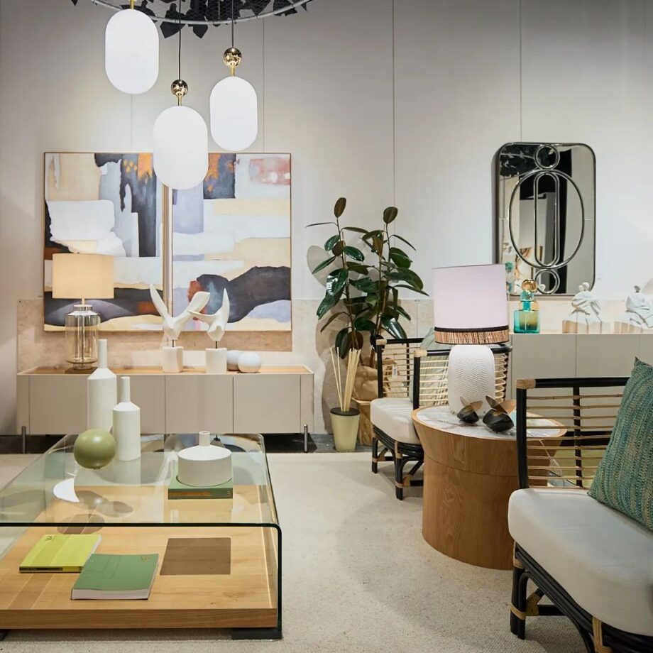 Espejo FORMAS 1 decorativo con diseño negro VP Interiorismo