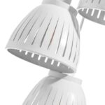 Lámpara juvenil blanco 3 colgantes para bombillas E27, 108855 Ixia. 20cm diámetro con cable blanco x 98cm altura. STOCK DISPONIBLE EN TIENDA