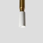 Colgante individual VAPE dorado con mármol blanco veteado