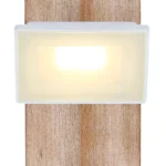 Aplique proyector JOYA blanco 5W Led con base de madera