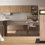 Sobremesa JOYA madera con proyector negro Led 5w