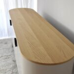 Mueble COLTEA gris arena y tapa roble con 4 puertas Vp Interiorismo