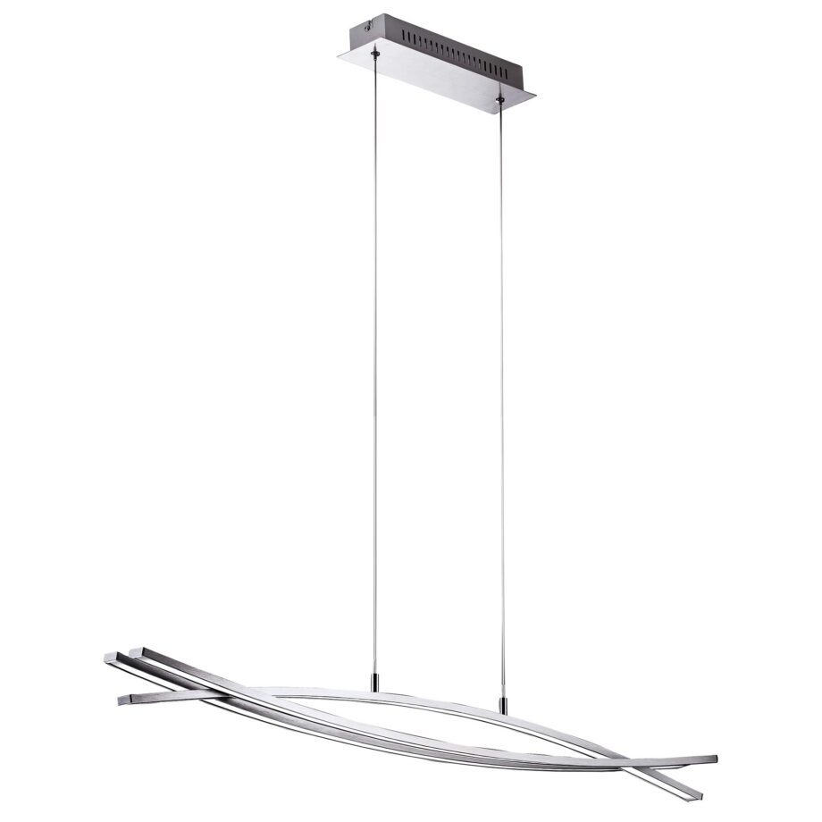 Lámpara níquel satinado 18w Led en tres intensidades, 4440-039  Briloner. 100 cm. STOCK EN TIENDA