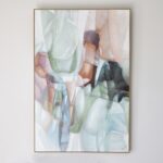 ALEGRA - Pintura abstracta sobre lienzo con marco madera